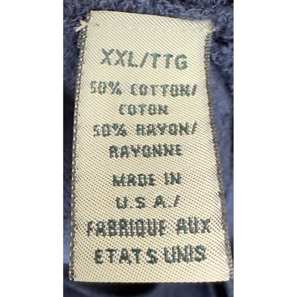 Vtg Cutter & Buck Sweater Vest Men XXL Navy V-Neck Sleeveless Cotton USA Made - Picture 5 of 9